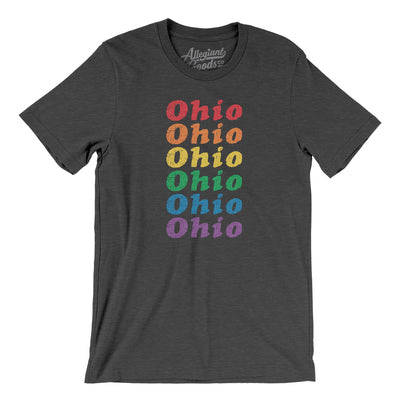 Ohio Pride Men/Unisex T-Shirt-Dark Grey Heather-Allegiant Goods Co. Vintage Sports Apparel