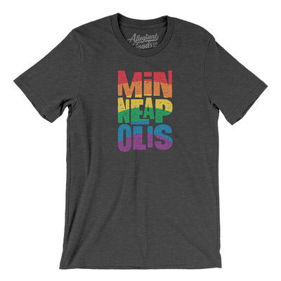 Minneapolis Minnesota Pride Men/Unisex T-Shirt-Dark Grey Heather-Allegiant Goods Co. Vintage Sports Apparel