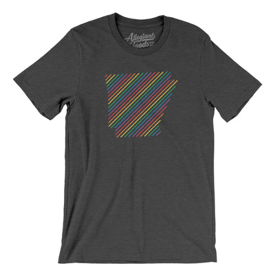 Arkansas Pride State Men/Unisex T-Shirt-Dark Grey Heather-Allegiant Goods Co. Vintage Sports Apparel