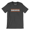 Chicago BEERS Men/Unisex T-Shirt-Dark Grey Heather-Allegiant Goods Co. Vintage Sports Apparel