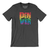 Denver Colorado Pride Men/Unisex T-Shirt-Dark Grey Heather-Allegiant Goods Co. Vintage Sports Apparel