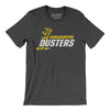 Binghamton Dusters Hockey Men/Unisex T-Shirt-Dark Grey Heather-Allegiant Goods Co. Vintage Sports Apparel