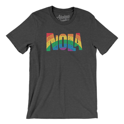 New Orleans Louisiana Pride Men/Unisex T-Shirt-Dark Grey Heather-Allegiant Goods Co. Vintage Sports Apparel