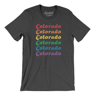 Colorado Pride Men/Unisex T-Shirt-Dark Grey Heather-Allegiant Goods Co. Vintage Sports Apparel