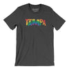 Tampa Florida Pride Men/Unisex T-Shirt-Dark Grey Heather-Allegiant Goods Co. Vintage Sports Apparel