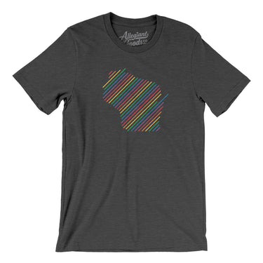 Wisconsin Pride State Men/Unisex T-Shirt-Allegiant Goods Co. Vintage Sports Apparel