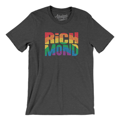 Richmond Virginia Pride Men/Unisex T-Shirt-Dark Grey Heather-Allegiant Goods Co. Vintage Sports Apparel