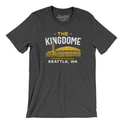 Seattle Kingdome Men/Unisex T-Shirt-Dark Grey Heather-Allegiant Goods Co. Vintage Sports Apparel