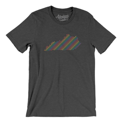 Kentucky Pride State Men/Unisex T-Shirt-Dark Grey Heather-Allegiant Goods Co. Vintage Sports Apparel