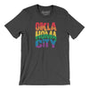 Oklahoma City Oklahoma Pride Men/Unisex T-Shirt-Dark Grey Heather-Allegiant Goods Co. Vintage Sports Apparel