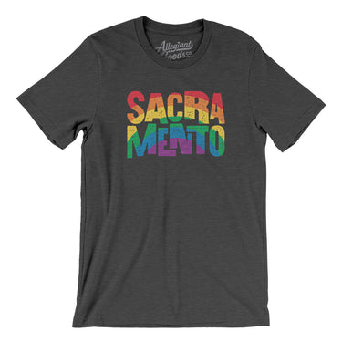 Sacramento California Pride Men/Unisex T-Shirt-Allegiant Goods Co. Vintage Sports Apparel