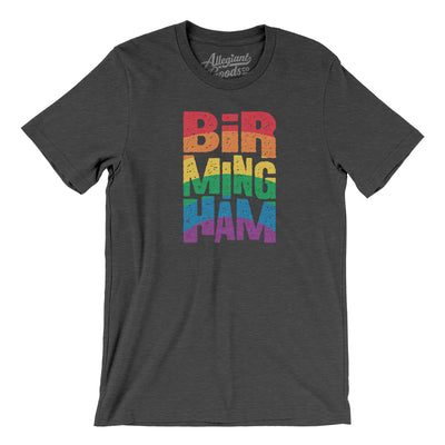 Birmingham Alabama Pride Men/Unisex T-Shirt-Dark Grey Heather-Allegiant Goods Co. Vintage Sports Apparel