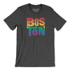 Boston Massachusetts Pride Men/Unisex T-Shirt-Dark Grey Heather-Allegiant Goods Co. Vintage Sports Apparel