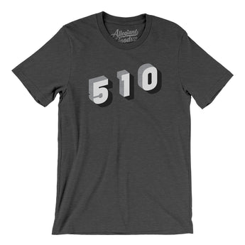 Oakland 510 Area Code Men/Unisex T-Shirt-Allegiant Goods Co. Vintage Sports Apparel