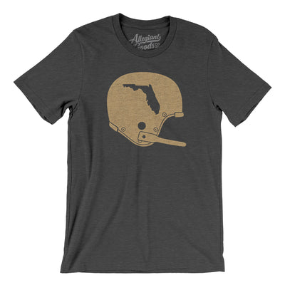 Florida Vintage Football Helmet Men/Unisex T-Shirt-Dark Grey Heather-Allegiant Goods Co. Vintage Sports Apparel