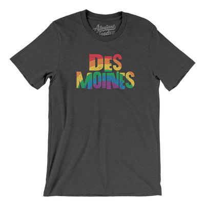 Des Moines Iowa Pride Men/Unisex T-Shirt-Allegiant Goods Co. Vintage Sports Apparel