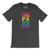 Chicago Illinois Pride Men/Unisex T-Shirt-Dark Grey Heather-Allegiant Goods Co. Vintage Sports Apparel