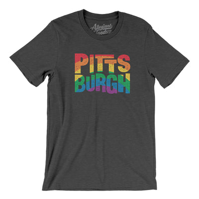 Pittsburgh Pennsylvania Pride Men/Unisex T-Shirt-Dark Grey Heather-Allegiant Goods Co. Vintage Sports Apparel