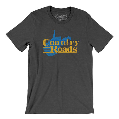 Country Roads Men/Unisex T-Shirt-Dark Grey Heather-Allegiant Goods Co. Vintage Sports Apparel