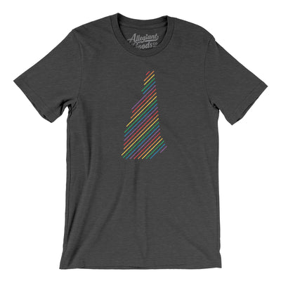 New Hampshire Pride State Men/Unisex T-Shirt-Dark Grey Heather-Allegiant Goods Co. Vintage Sports Apparel
