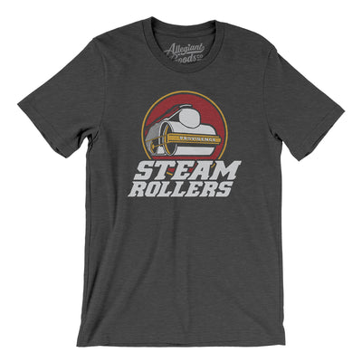 Providence Steamrollers Basketball Men/Unisex T-Shirt-Dark Grey Heather-Allegiant Goods Co. Vintage Sports Apparel