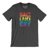 Salt Lake City Pride Men/Unisex T-Shirt-Dark Grey Heather-Allegiant Goods Co. Vintage Sports Apparel
