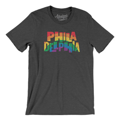 Philadelphia Pennsylvania Pride Men/Unisex T-Shirt-Dark Grey Heather-Allegiant Goods Co. Vintage Sports Apparel