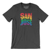 San Jose California Pride Men/Unisex T-Shirt-Dark Grey Heather-Allegiant Goods Co. Vintage Sports Apparel