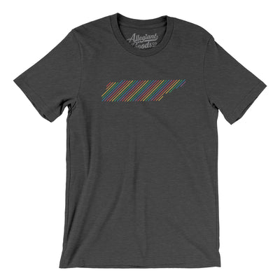 Tennessee Pride State Men/Unisex T-Shirt-Dark Grey Heather-Allegiant Goods Co. Vintage Sports Apparel
