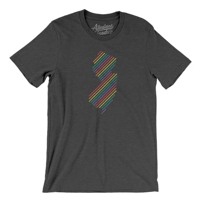 New Jersey Pride State Men/Unisex T-Shirt-Dark Grey Heather-Allegiant Goods Co. Vintage Sports Apparel
