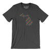 Michigan Pride State Men/Unisex T-Shirt-Dark Grey Heather-Allegiant Goods Co. Vintage Sports Apparel