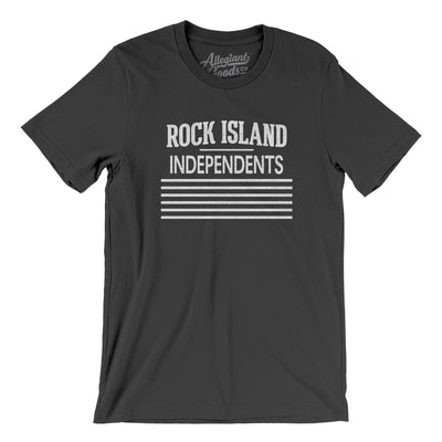 Rock Island Independents Football Men/Unisex T-Shirt-Dark Grey-Allegiant Goods Co. Vintage Sports Apparel