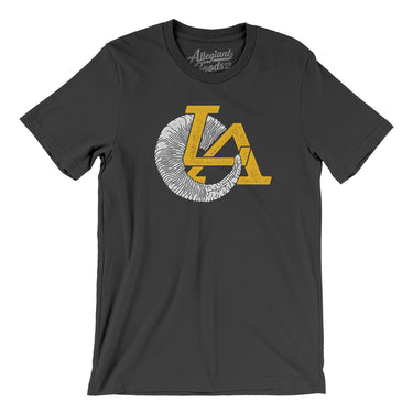 LA Ram Horn Men/Unisex T-Shirt-Allegiant Goods Co. Vintage Sports Apparel