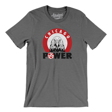 Chicago Power Soccer Men/Unisex T-Shirt-Deep Heather-Allegiant Goods Co. Vintage Sports Apparel