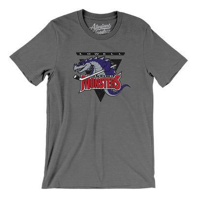 Lowell Lock Monsters Hockey Men/Unisex T-Shirt-Deep Heather-Allegiant Goods Co. Vintage Sports Apparel