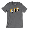 Boston 617 Area Code Men/Unisex T-Shirt-Deep Heather-Allegiant Goods Co. Vintage Sports Apparel