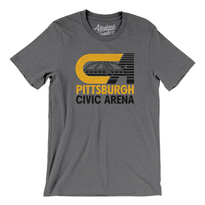 Pittsburgh Civic Arena Men/Unisex T-Shirt-Deep Heather-Allegiant Goods Co. Vintage Sports Apparel
