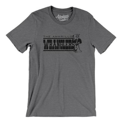 Amarillo Wranglers Hockey Men/Unisex T-Shirt-Deep Heather-Allegiant Goods Co. Vintage Sports Apparel