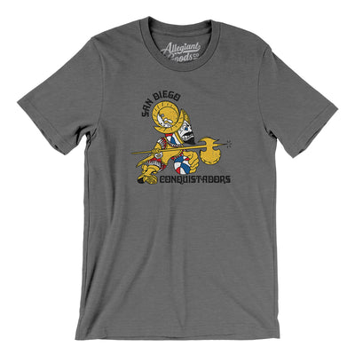 San Diego Conquistadors Basketball Men/Unisex T-Shirt-Deep Heather-Allegiant Goods Co. Vintage Sports Apparel