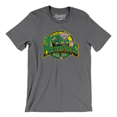 Miami Manatees Hockey Men/Unisex T-Shirt-Deep Heather-Allegiant Goods Co. Vintage Sports Apparel