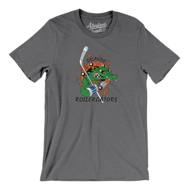 Orlando Rollergators Roller Hockey Men/Unisex T-Shirt-Allegiant Goods Co. Vintage Sports Apparel