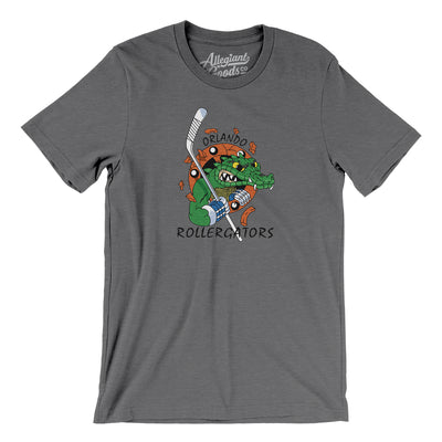 Orlando Rollergators Roller Hockey Men/Unisex T-Shirt-Deep Heather-Allegiant Goods Co. Vintage Sports Apparel