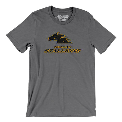 Dallas Stallions Roller Hockey Men/Unisex T-Shirt-Deep Heather-Allegiant Goods Co. Vintage Sports Apparel