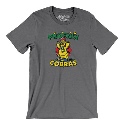 Phoenix Cobras Roller Hockey Men/Unisex T-Shirt-Deep Heather-Allegiant Goods Co. Vintage Sports Apparel