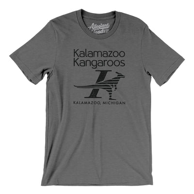 Kalamazoo Kangaroos Soccer Men/Unisex T-Shirt-Deep Heather-Allegiant Goods Co. Vintage Sports Apparel