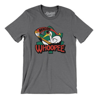 Macon Whoopee Hockey Men/Unisex T-Shirt-Deep Heather-Allegiant Goods Co. Vintage Sports Apparel
