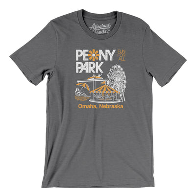 Peony Park Amusement Park Men/Unisex T-Shirt-Deep Heather-Allegiant Goods Co. Vintage Sports Apparel