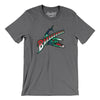 Birmingham Barracudas Football Men/Unisex T-Shirt-Deep Heather-Allegiant Goods Co. Vintage Sports Apparel