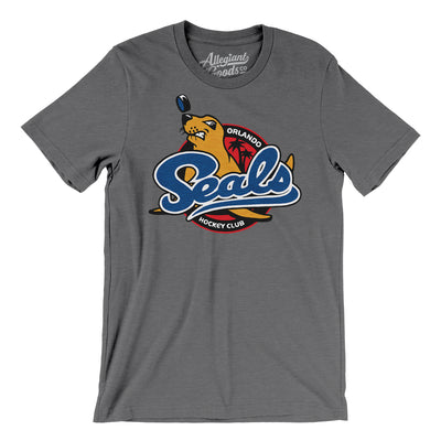 Orlando Seals Hockey Men/Unisex T-Shirt-Deep Heather-Allegiant Goods Co. Vintage Sports Apparel