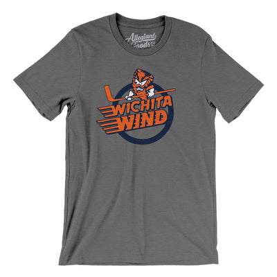 Wichita Wind Hockey Men/Unisex T-Shirt-Deep Heather-Allegiant Goods Co. Vintage Sports Apparel